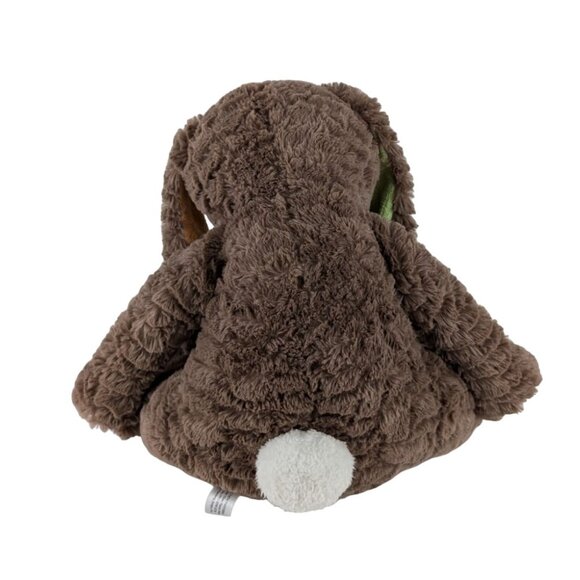 Brown Bunny Rabbit Plush 14" Easter Stuffed Animal Toy Color Block Ears Paws - Picture 4 of 9